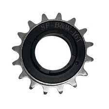 Single Speed Freewheel - 16T - Chrome Finish - BMX, Fixie - 1/2" x 1/8"