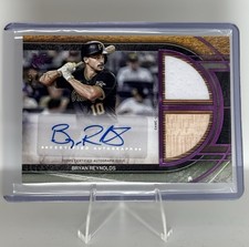 Bryan Reynolds 2025 Topps Museum Dual Relic Autograph Pirates /75