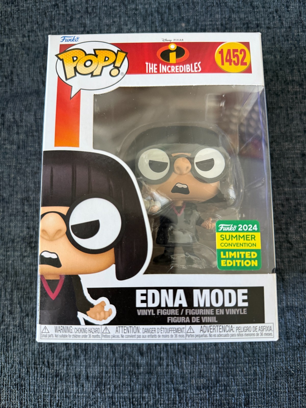 Funko Pop - #1452 Edna Mode Incredibles 2024 SDCC Shared - Minor Box Damage