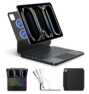 ORDA Keyboard Case for iPad Pro 13-inch M4 2024 Floating Magnetic Stand
