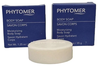 PHYTOMER Hydratante Corps Savon Paquet De 2 35g 35.5ml Voyage Taille Neuf En Box - Photo 1/4