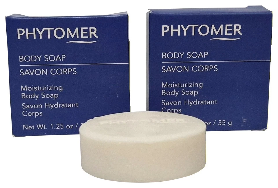 PHYTOMER Hydratante Corps Savon Paquet De 2 35g 35.5ml Voyage Taille Neuf En Box - Photo 1/4