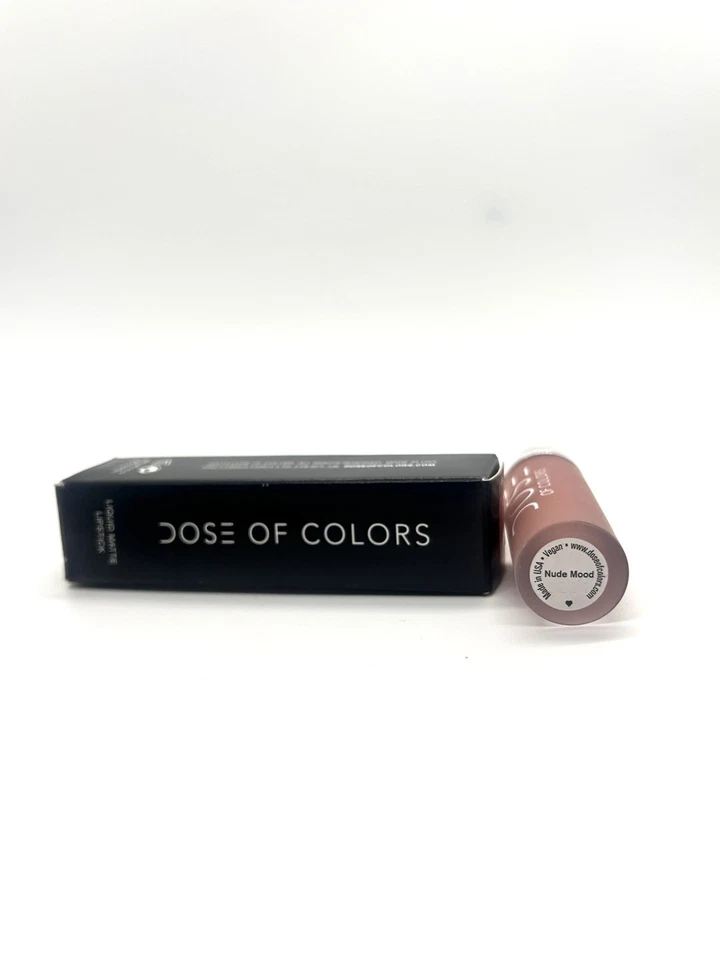 Dose Of Colors Liquid Matte Lipstick NUDE MOOD 0.16 oz Full Size New In Box RARE - Image 2 of 2