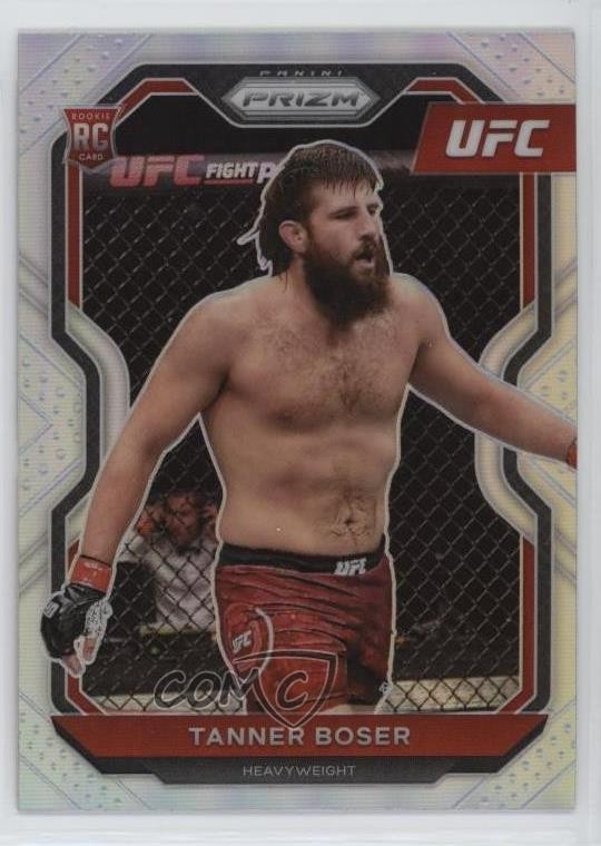 2021 Panini Prizm UFC Silver Prizm Tanner Boser #91 6w6