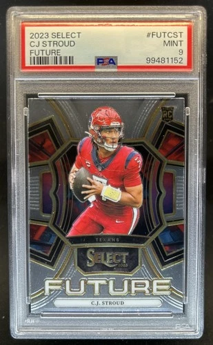 2023 Panini Select C.J. Stroud Future RC Rookie #FUT-CST Texans PSA 9