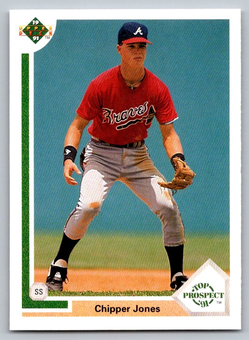 1991 Upper Deck Top Prospect Chipper Jones Rookie #55 Braves