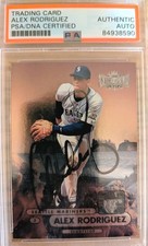 Fleer 1998 Metal Universe Alex Rodriguez Seattle Mariners Autographed PSA