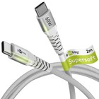 70194 Cavo USB C 2m / Cavo di ricarica rapida USB C 60W 20V / Cavo in tessuto...
