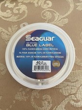 Seaguar Fluorocarbon Leader Blue Label Fishing Line, 40lb, 25yds