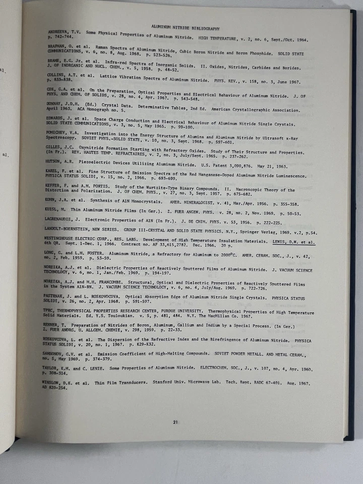 Vintage Electronics Reference ~ III-V Semiconducting Compounds 1971 M. Neuberger Foto 4 de 4