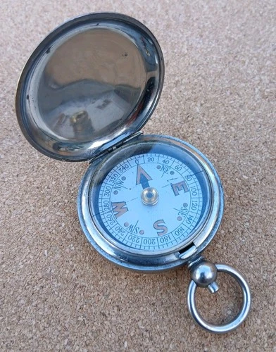 WW1 Military Compass Terrasse W Co. British Army Officers 1918 Broad Arrow Mark