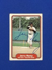 1982 FLEER #304 Jerry Remy BOSTON RED SOX SIGNED AUTOGRAPH AUTO