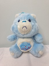 GRUMPY BEAR Vintage 1983 Care Bears 6" Plush Toy Kenner Blue Storm Clouds A