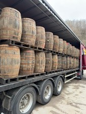 3 X Authentic Ex Bourbon Whisky Barrel Solid Oak 40 Gallon 90cm High By 63cm