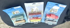 Cobblestone Corners Collectibles C & C Railways Train Cars 3 Packs 6 Total Cars