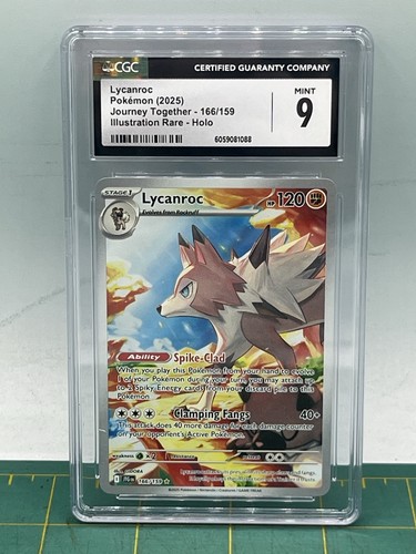 Lycanroc graded CGC 9 for sale on eBay