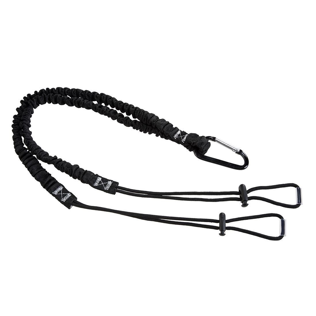 PORTWEST Double Tool Lanyard Elastciated Karabiner Fall Arrest Scaffolding FP54