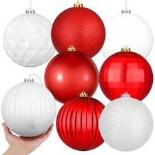 6 Inch Large Christmas Ball Ornaments Giant Jumbo Shiny Christmas Ornament Ex...
