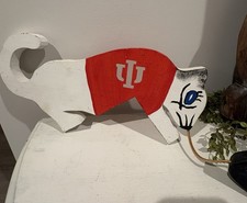 Indiana University Sports Hand Made Cat Vs Purdue Mouse. Hand Made Vintage