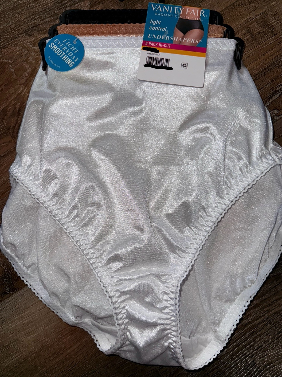 Vanity Fair Radiant Womens Hi-Cut Underwear Panties 3-Pair Nylon Blend (C) ~ 3XL