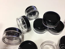 Small Makeup Jars Empty Cosmetic Beauty Lip Balm Containers 5 Ml Black (5) 5017 