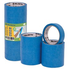 BLOSTM Blue Masking Tape Painting Clean & Decorating Labelling 24mm x 20m 10Pack