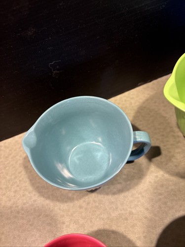 35) Pier 1 Melamine Hard Plastic Style Retro 4 Measuring Cups Fiestaware Colors - Picture 3 of 8