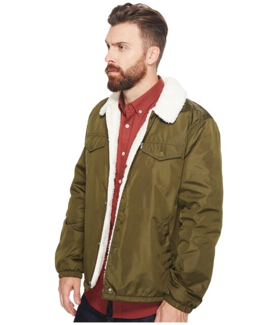 levis sherpa green