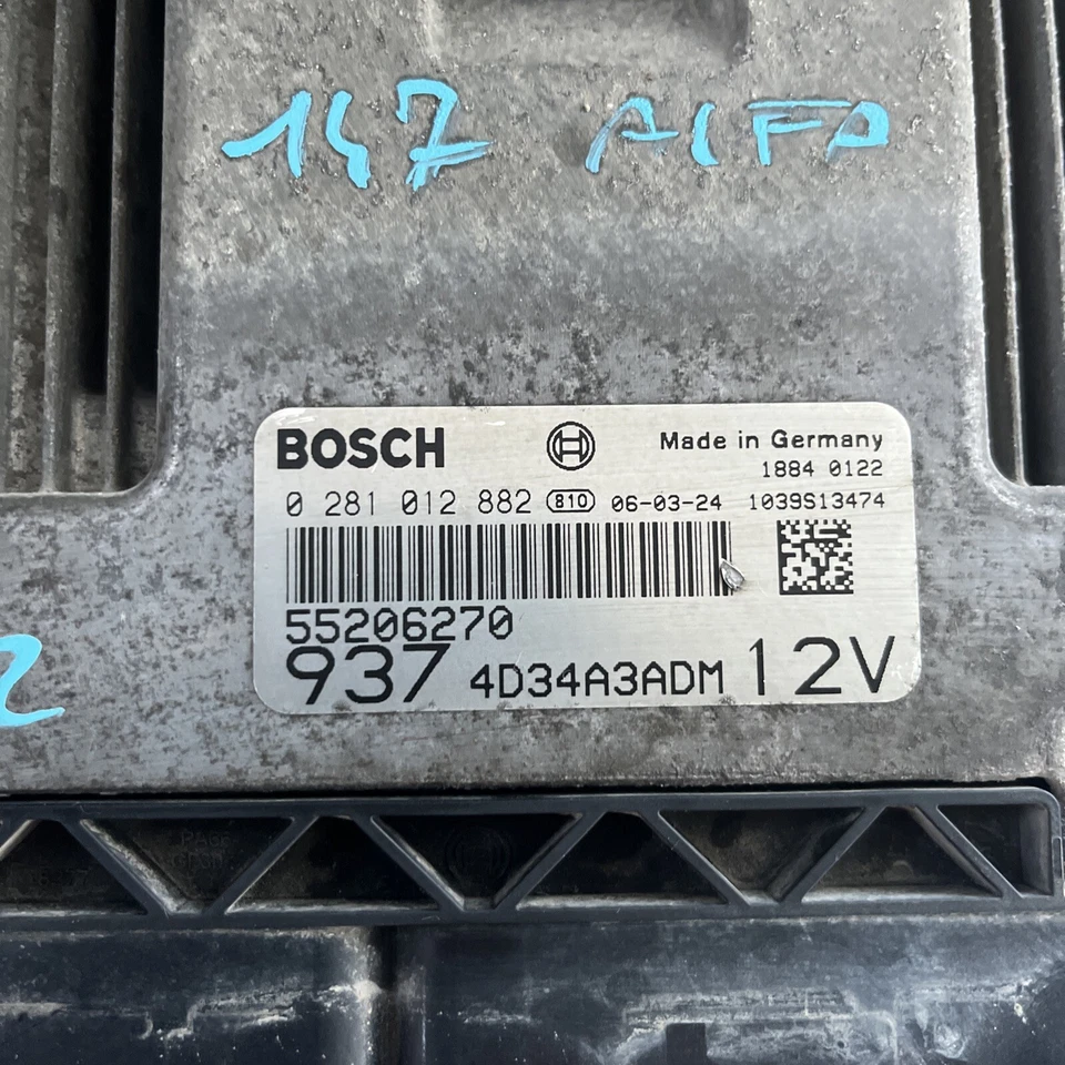 Centralina BOSCH 0281012882 ALFA ROMEO 147 W8 1.9 JTD 88kw 55206270 Diesel - Immagine 2 di 4