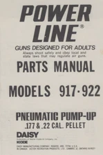 Original DAISY  Power Line Parts Model 917 -922 Manual BB Pistol (4A)