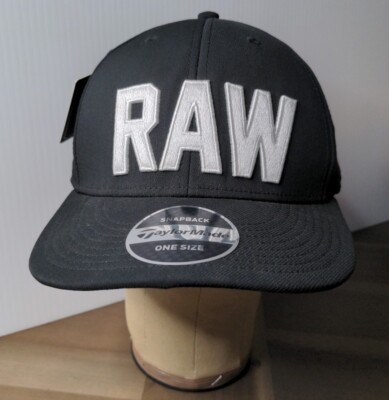 NWT TAYLORMADE RAW BLACK TOUR SNAPBACK