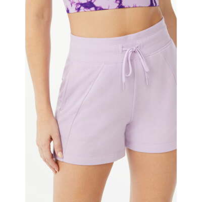 Women's Sofia Active Ribbed Fleece Shorts: 3XL(22)