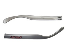 Oakley 9013/9374 Frogskins Replacement Arms Silver/Red Logo 138 Mm