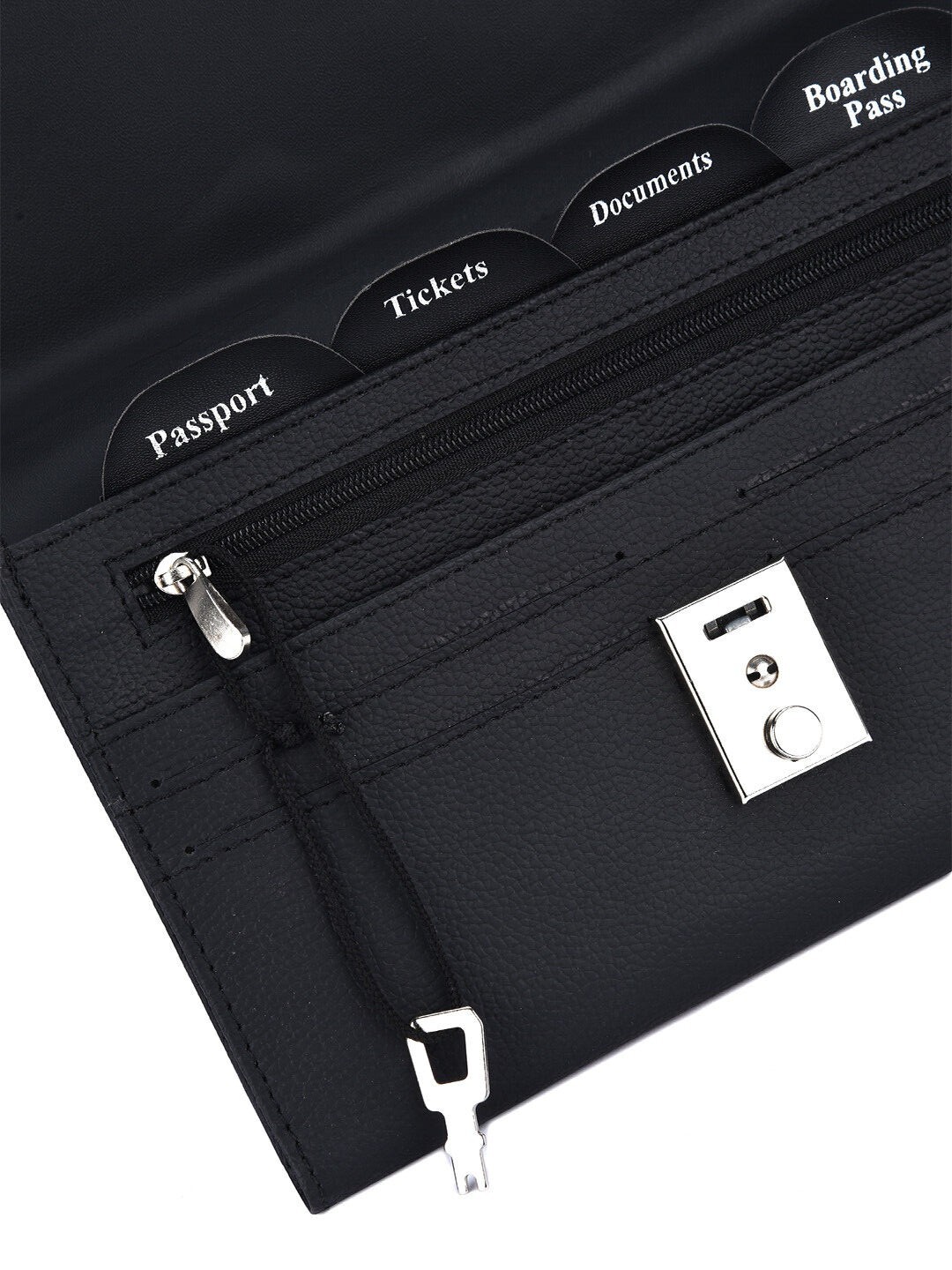 Passport Leather TRAVEL Document WALLET ORGANISER with lock AR eBay