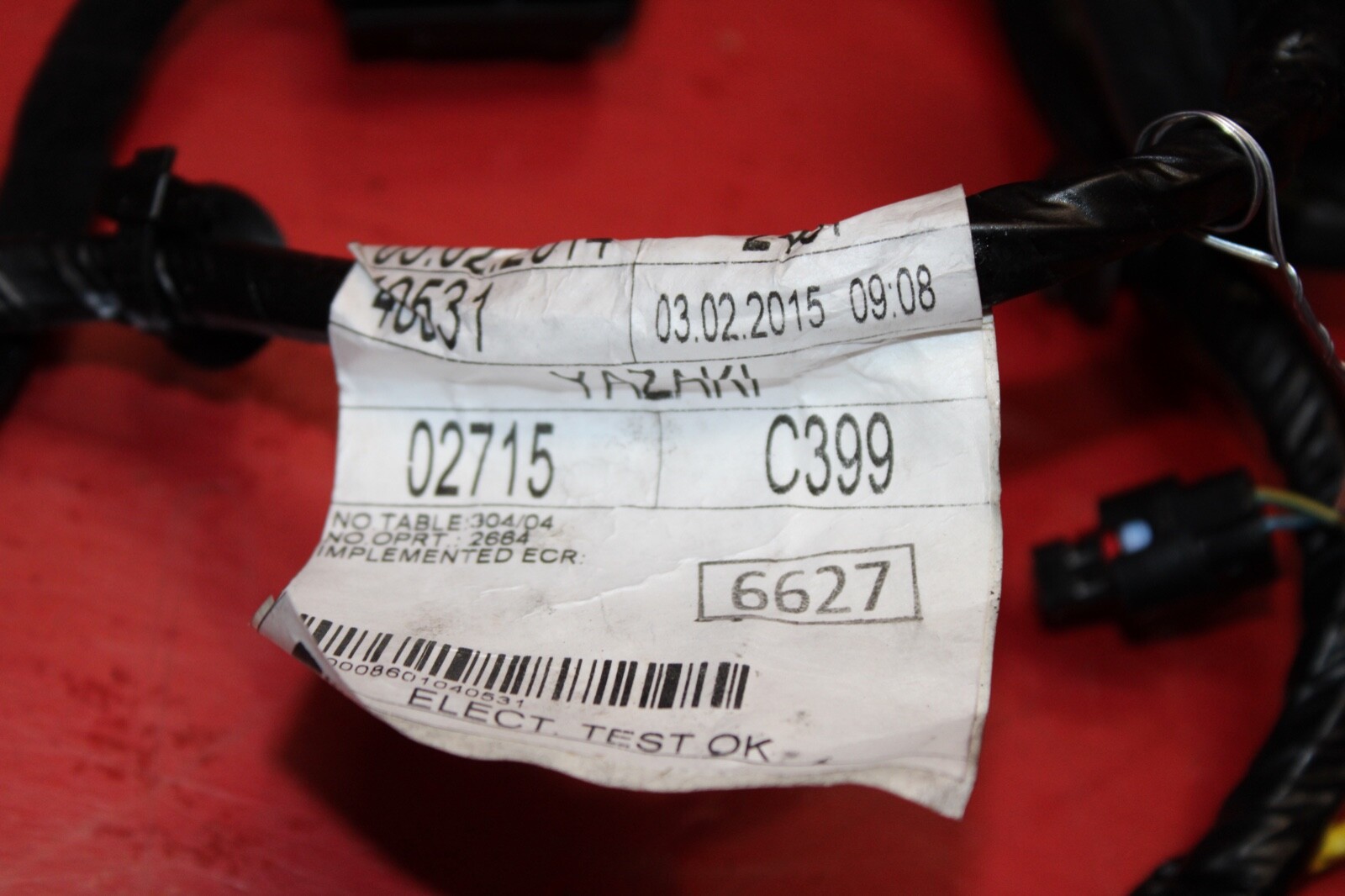 2014-2019 MASERATI GHIBLI M157 OEM LEFT FRONT DRIVER SIDE DOOR WIRE HARNESS