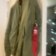 Alpha Green Womens Bomber Jacket