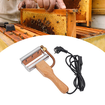 Elektrischer Honigschneider mit Holzgriff, Elektrischer Honigschleuder 220V 
