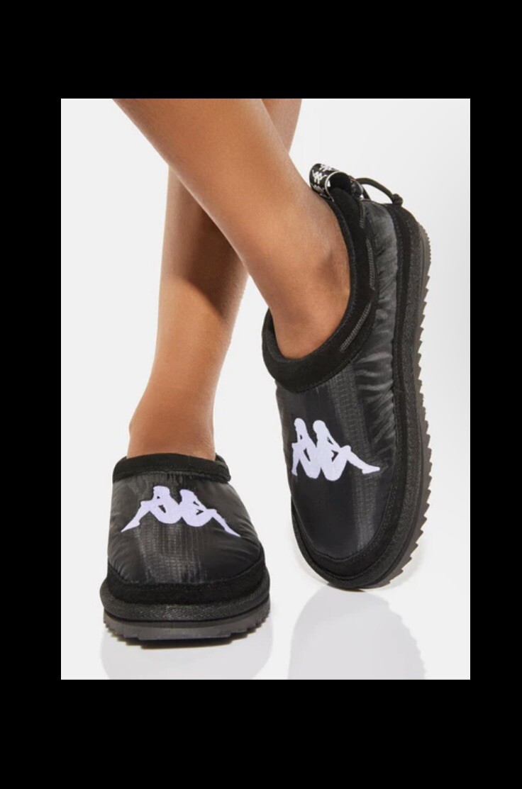 KAPPA Authentic MULE 3 Slip On Sandals Black White Unisex  display picture 2