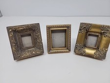3 MINIATURE PHOTO FRAMES, RESIN, TAIWAN.