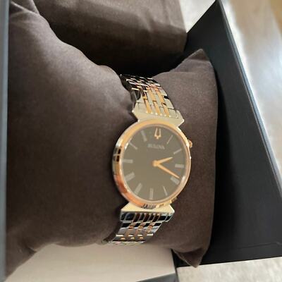 Bulova Regatta Two-Tone Rose Gold Stainless Steel Ladies Quartz Watch Bulova Women main image 2