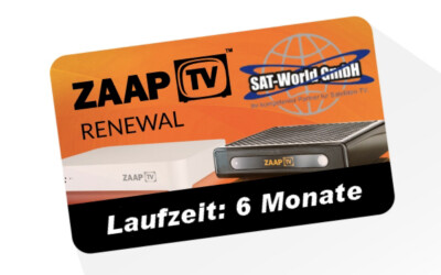 ZaapTV Verlängerung für HD409N,HD509N,HD509NII,CLOODTV,X,AndroidTV für 6 Monate