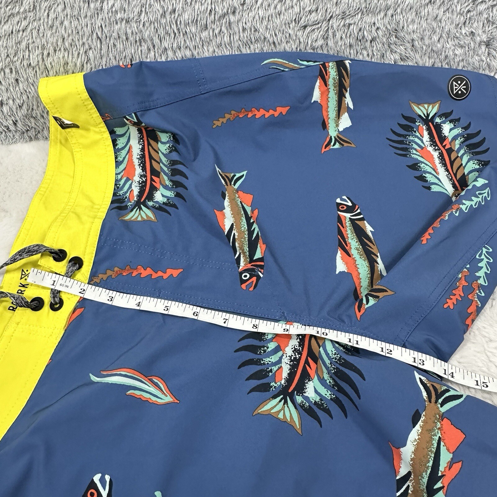 Roark-Passage Series Board Shorts-Men's Size 38 Fish Pattern~ Beach ...