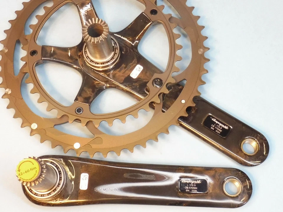 Campagnolo Super Record Ti. 11 Sp. 2011 - 170 mm 39,53 / Juego de platos para bicicleta NOS Foto 3 de 4