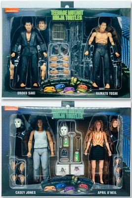 NECA APRIL O NEIL CASEY JONES and SHADOW WARRIORS TMNT 1990 Movie 4 Pack