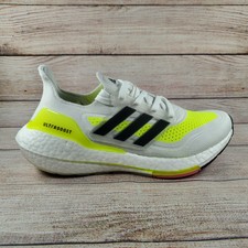 ultraboost 21 white solar yellow