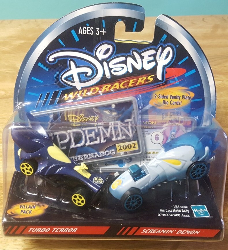 Disney Wild Racers Spdemn Villain Pack Turbo Terror & Screamin