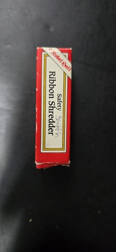 Vintage Nobel Hall Safety Ribbon Shredder Red