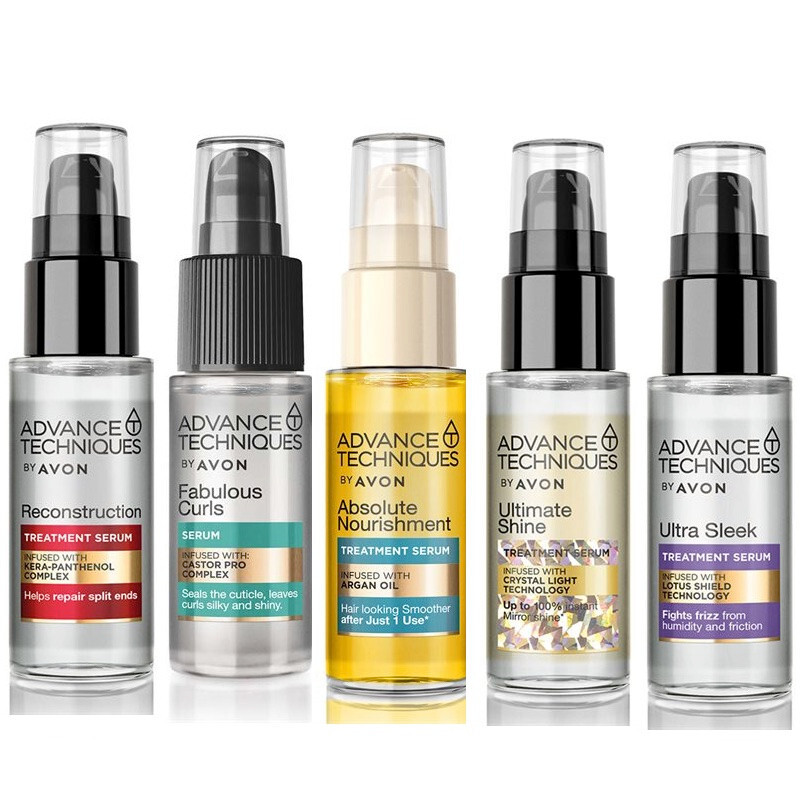 2 x Avon Advance Techniques Hair Serum Absolute Nourishment