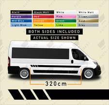Fits Fiat Ducato L3 L4 (2006-On) - Motorhome Side Stripes Camper Decal Stickers