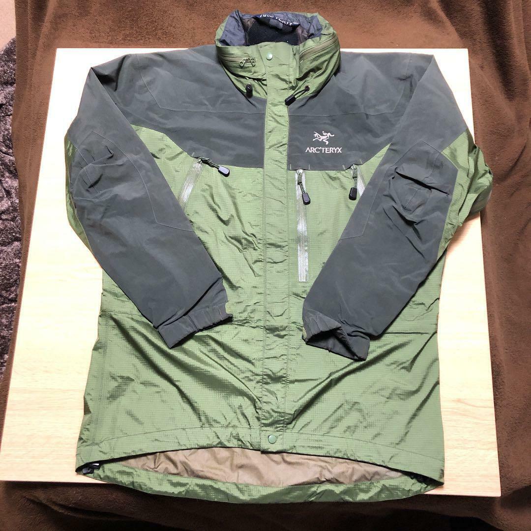 ARC'TERYX Theta LT Nylon Mountain Parka Men's Jacket Size M Green, Black  USED